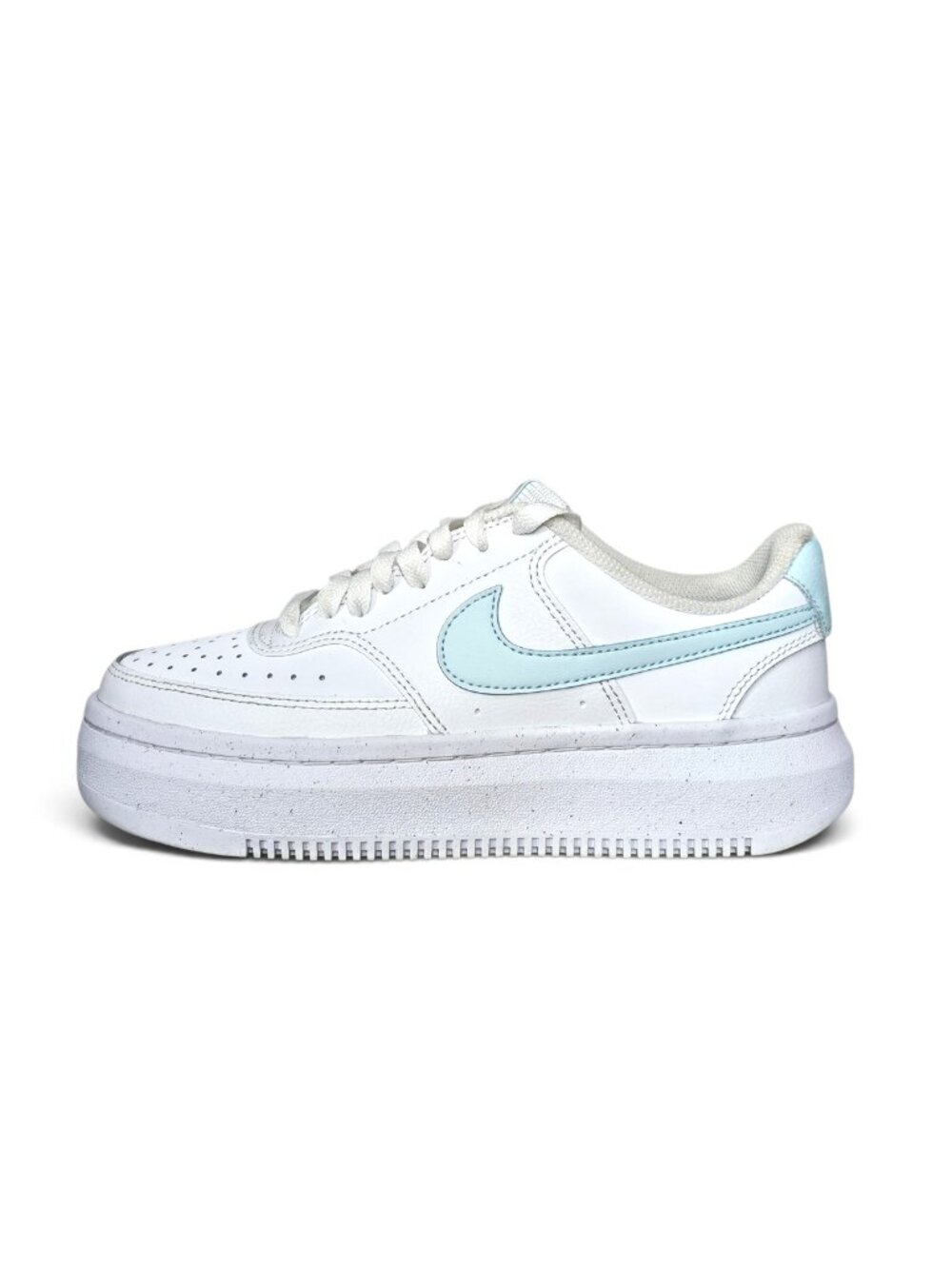 Nike Court Vision Alta Platform White Glacier Blue Shoe Sneaker 7.5 COA Women
